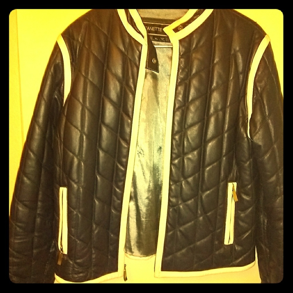 Woman's leather coat